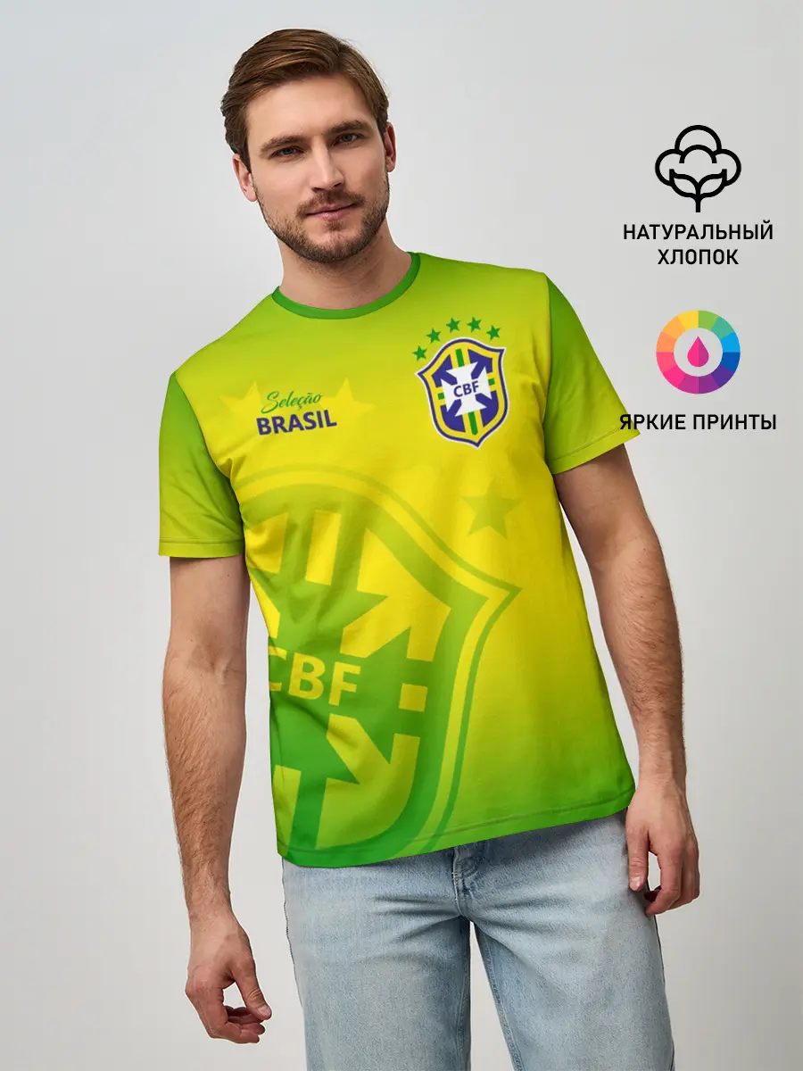 Мужская базовая футболка / Бразилия