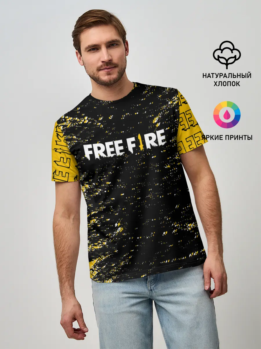 Мужская базовая футболка / garena | free fire,