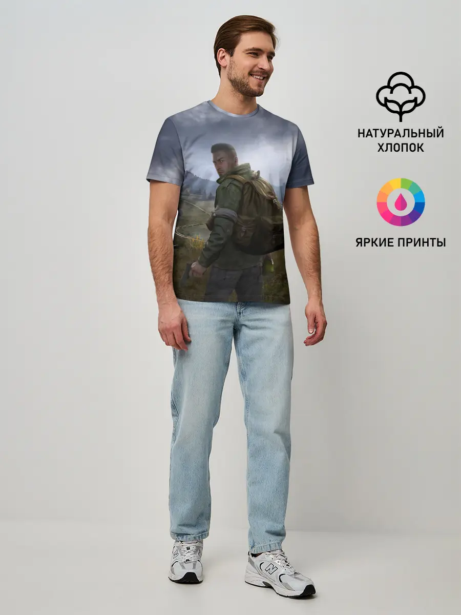 Мужская базовая футболка / DAYZ POSTER | ДЕЙЗИ ПОСТЕР