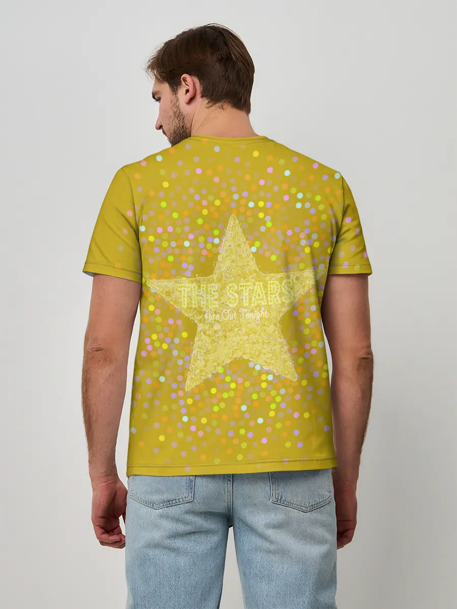 Мужская базовая футболка / David Bowie Gold Star