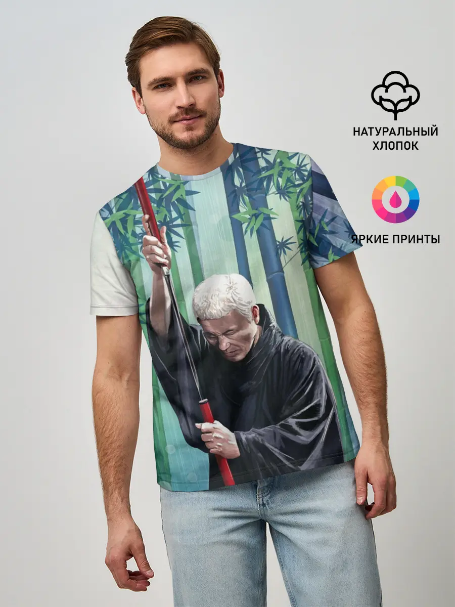 Мужская базовая футболка / Слепой самурай Затойчи