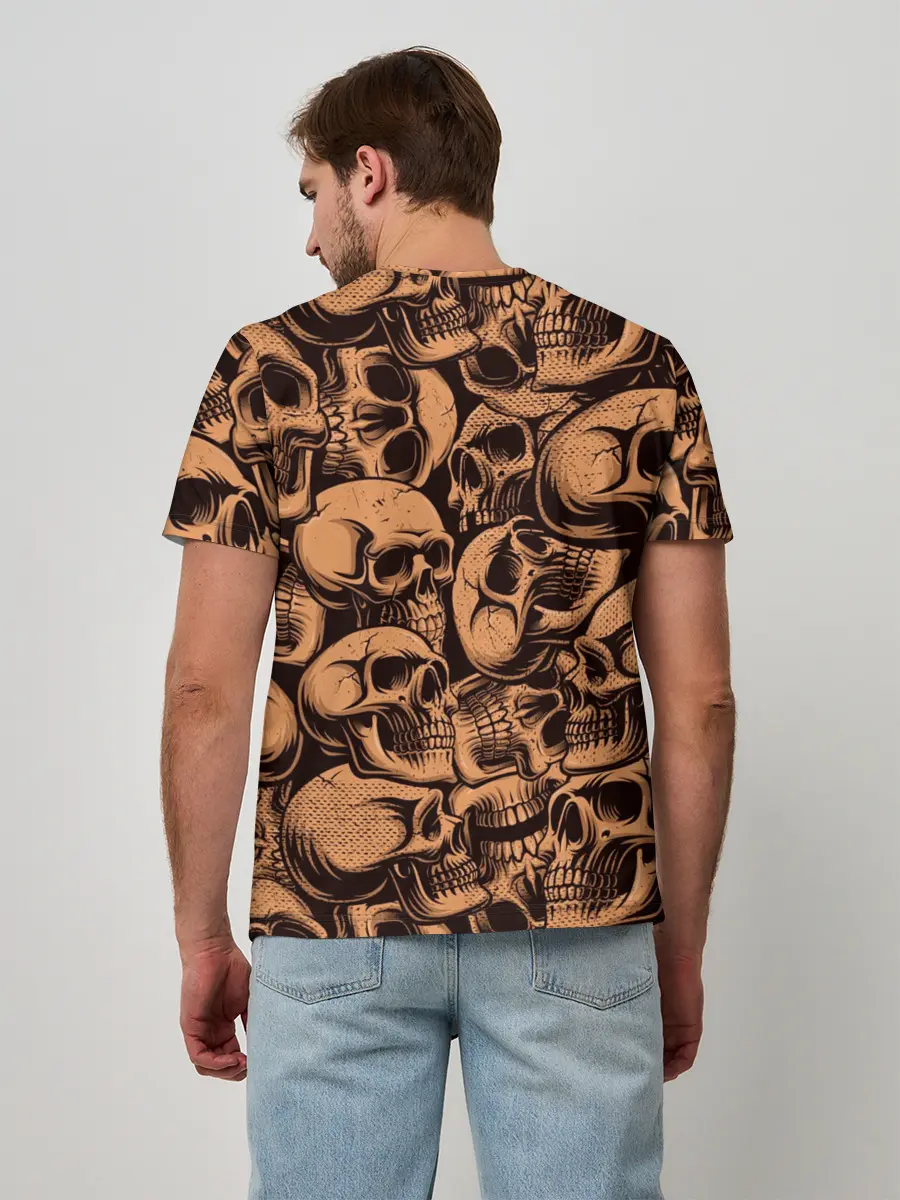 Мужская базовая футболка / Черепа