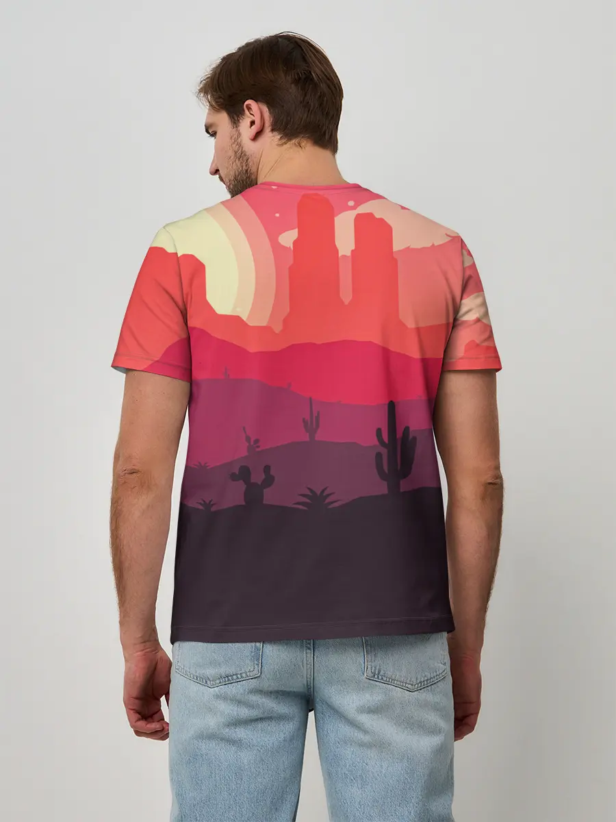 Мужская базовая футболка / Пустыня