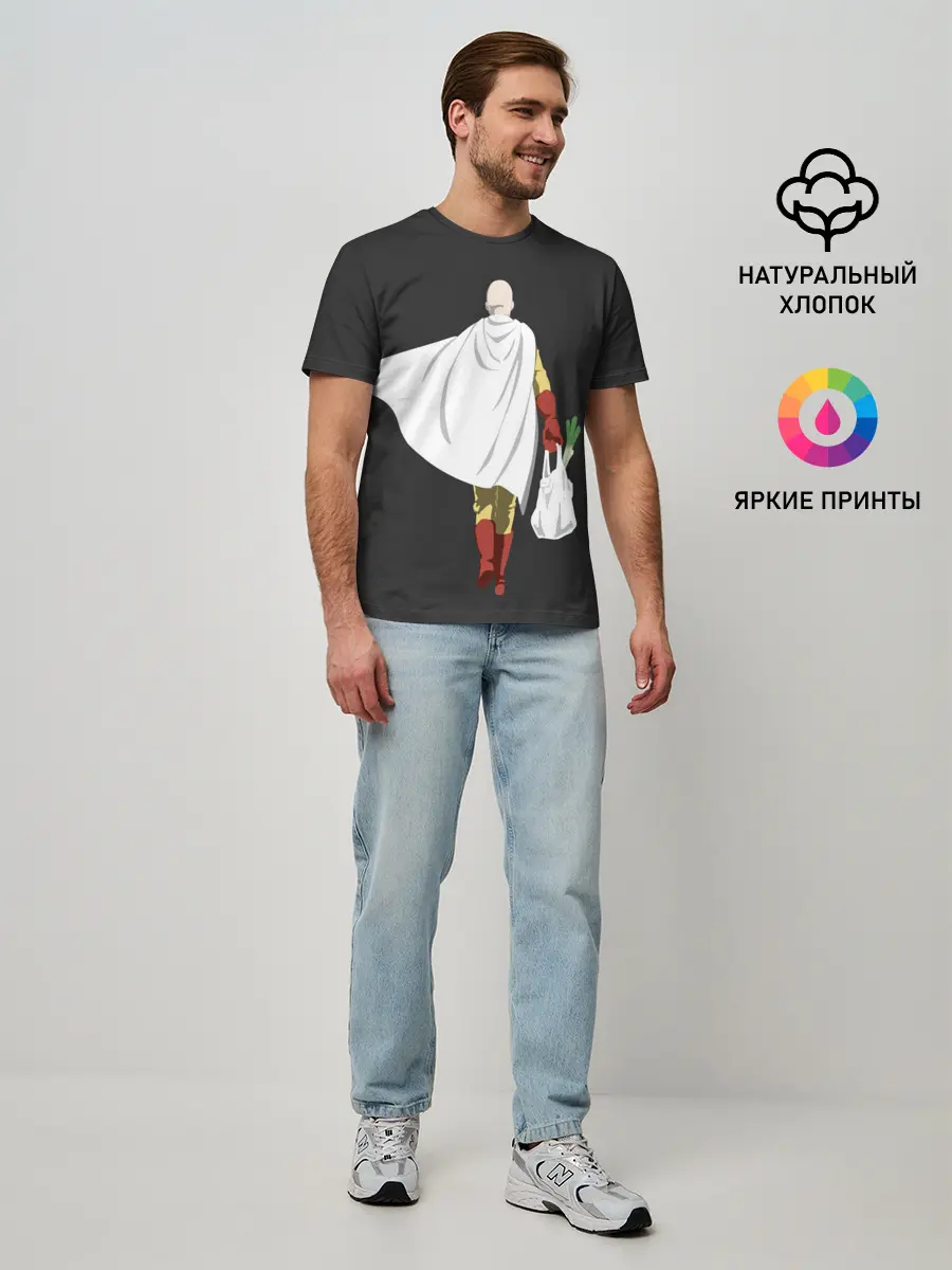 Мужская базовая футболка / Saitama