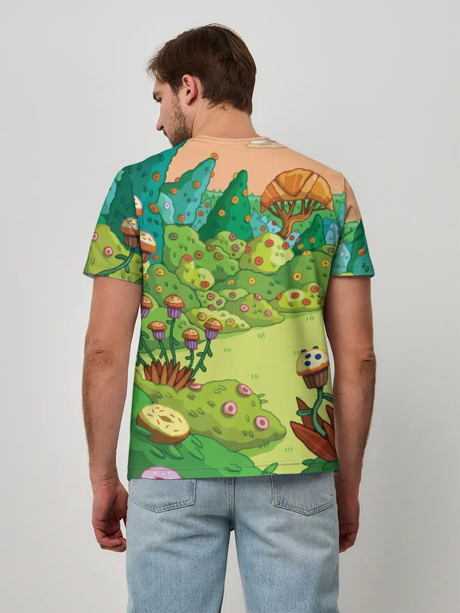 Мужская базовая футболка / Ливнерог и Джейк