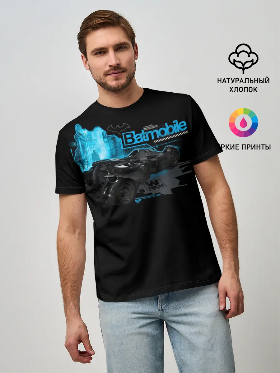 Мужская базовая футболка / Batmobile