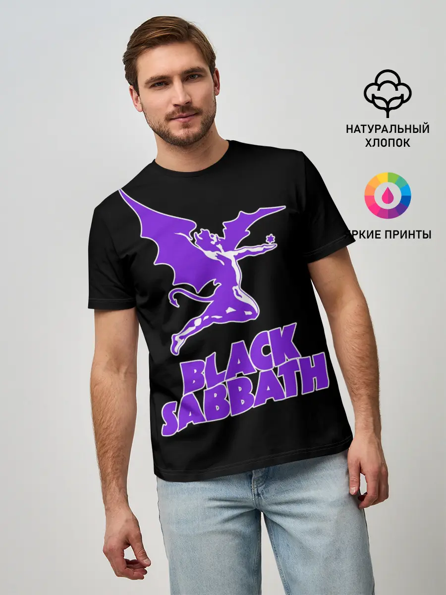 Мужская базовая футболка / Black Sabbath