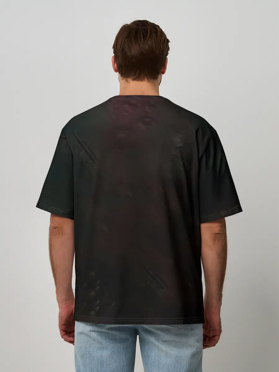 Мужская футболка оверсайз / ЧЕРЕП