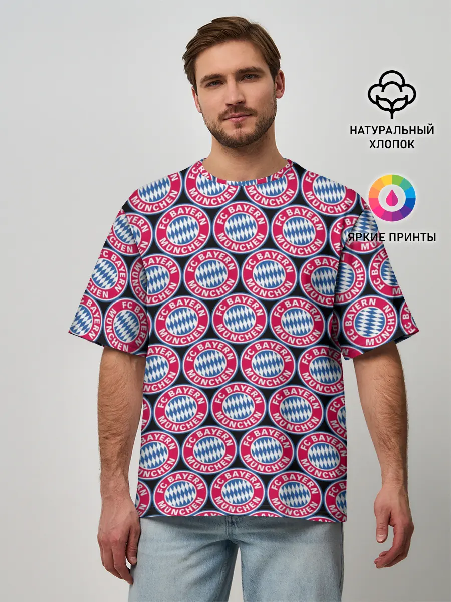 Мужская футболка оверсайз / Bayern Munchen