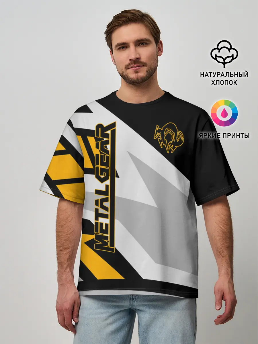 Мужская футболка оверсайз / Metal Gear
