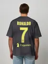 Мужская футболка оверсайз / Роналдо альтернативная 18-19