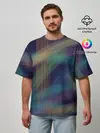 Мужская футболка оверсайз / разноцветная