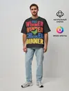 Мужская футболка оверсайз / Winner Chicken Dinner