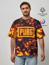 Мужская футболка оверсайз / PUBG