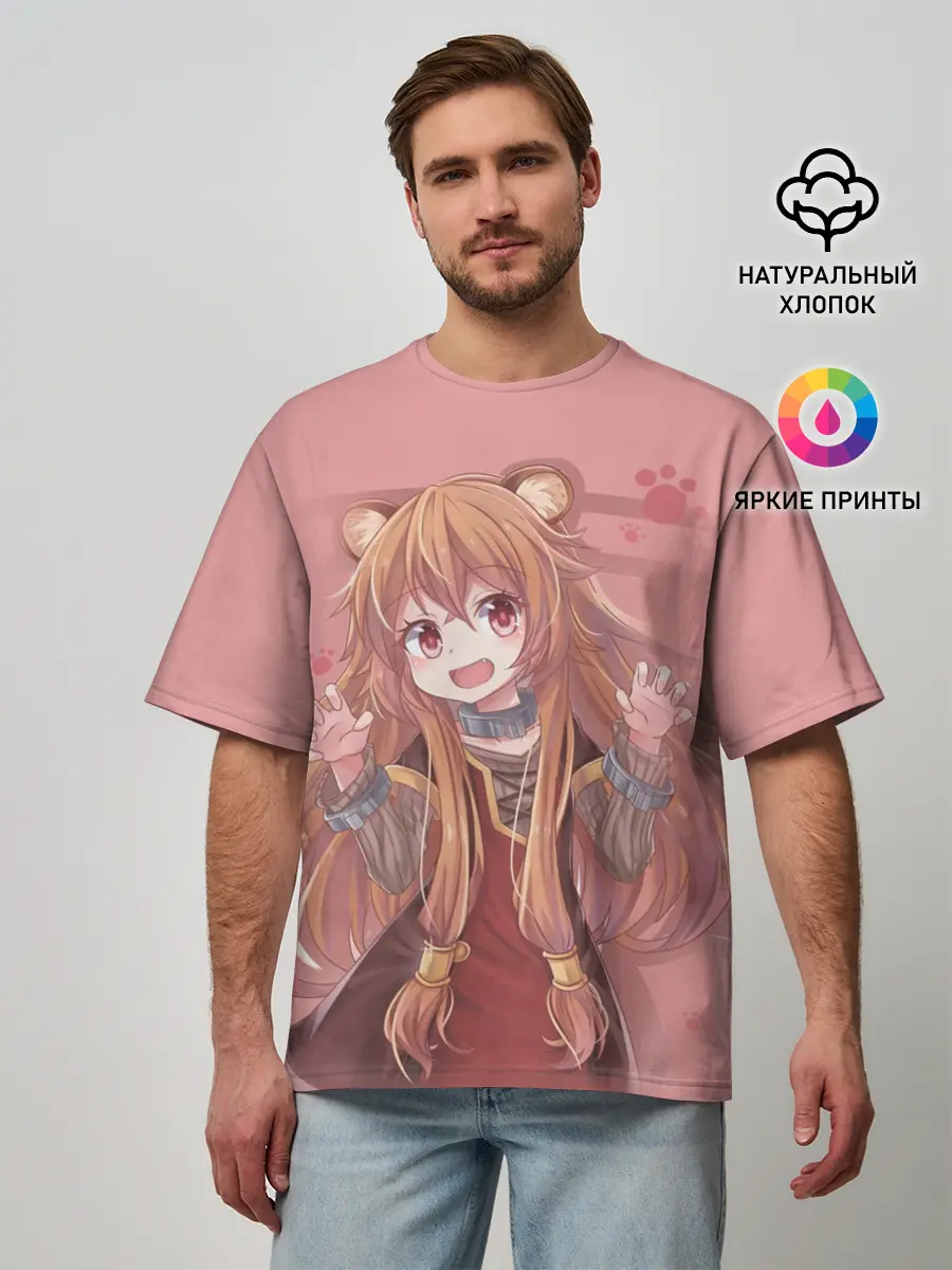 Мужская футболка оверсайз / Raphtalia