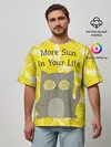 Мужская футболка оверсайз / More Sun In Your Life