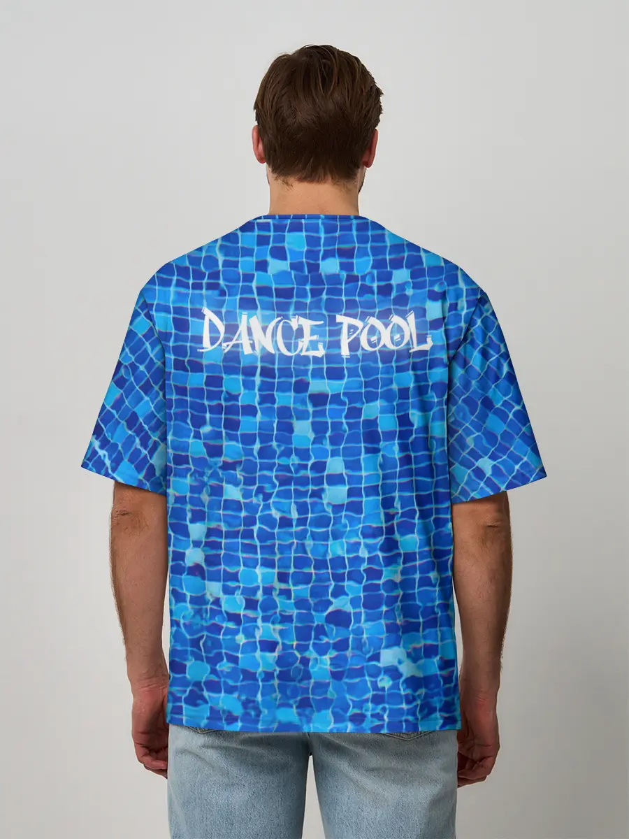 Мужская футболка оверсайз / Dance pool