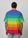 Мужская футболка оверсайз / Радуга | Rainbow
