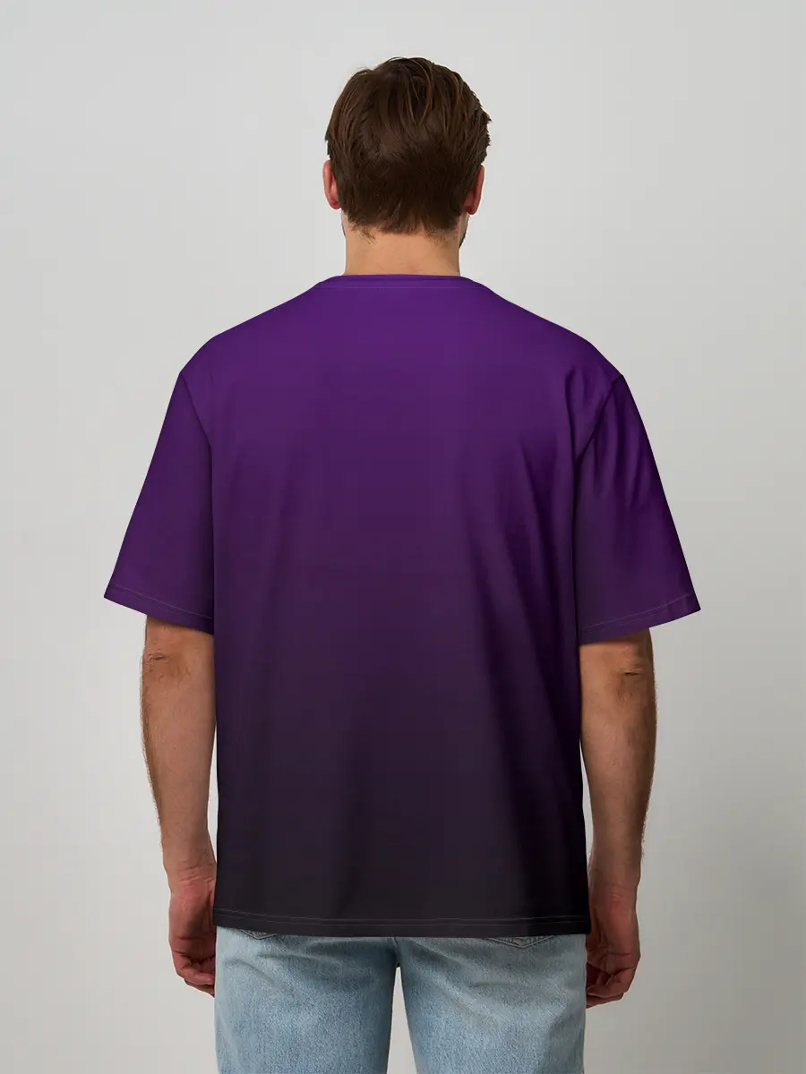 Мужская футболка оверсайз / Кошачий Инь - Янь