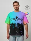 Мужская футболка оверсайз / COUNTER STRIKE
