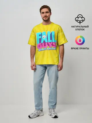 Мужская футболка оверсайз / Fall Guys