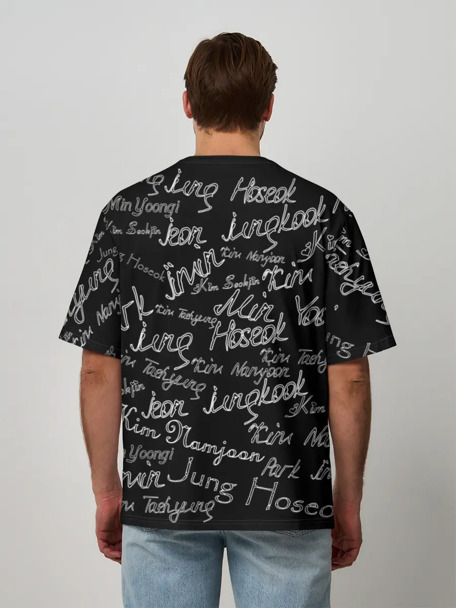 Мужская футболка оверсайз / BTS