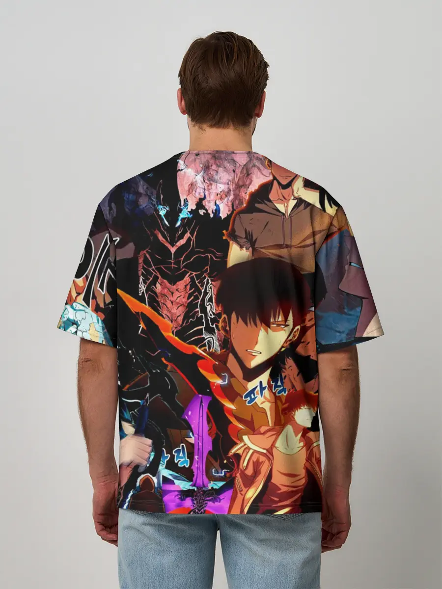 Мужская футболка оверсайз / Solo Leveling