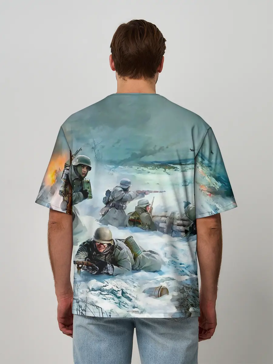 Мужская футболка оверсайз / Sabaton