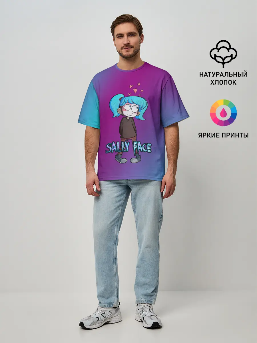 Мужская футболка оверсайз / Sally Face