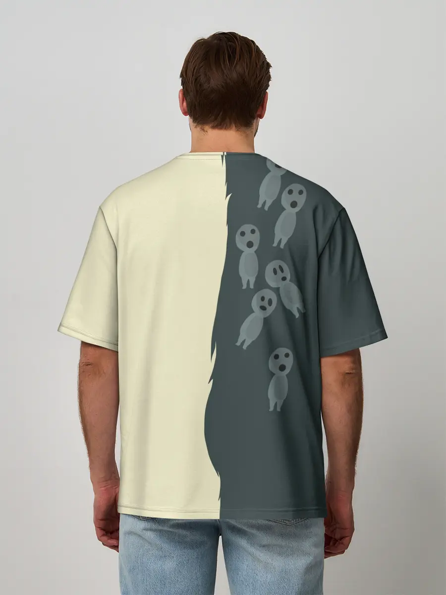 Мужская футболка оверсайз / Принцесса Мононоке