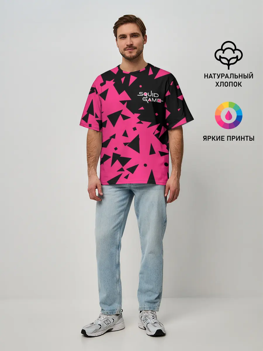 Мужская футболка оверсайз / Squid Game