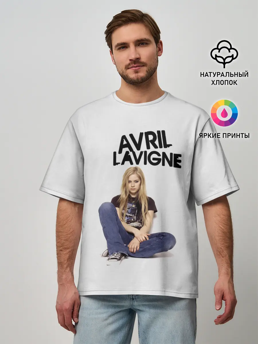 Мужская футболка оверсайз / Аврил Лавин