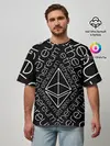 Мужская футболка оверсайз / ETHEREUM / ЭФИРИУМ / ЭФИР