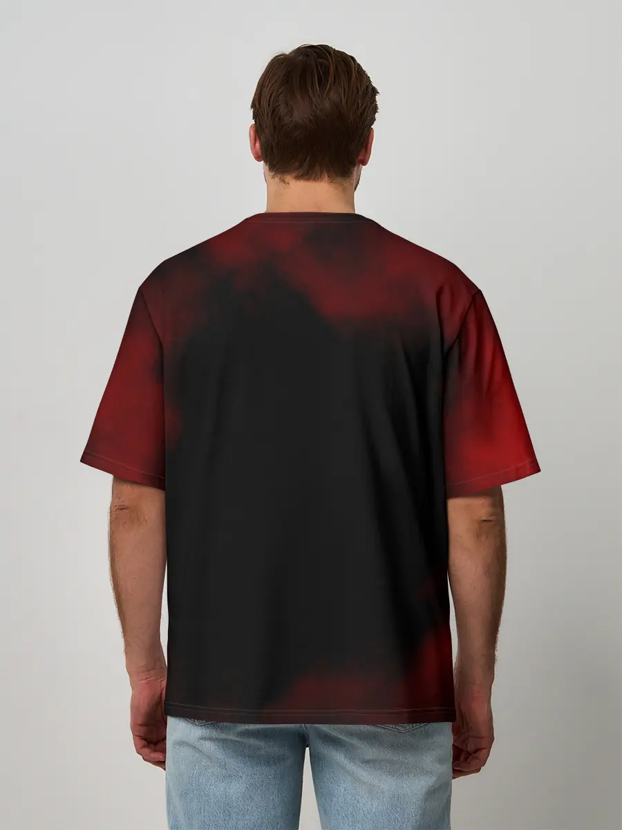 Мужская футболка оверсайз / Аста и демон Чёрный клевер