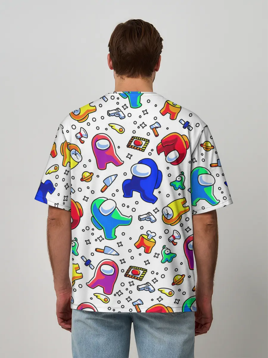 Мужская футболка оверсайз / AMONG US