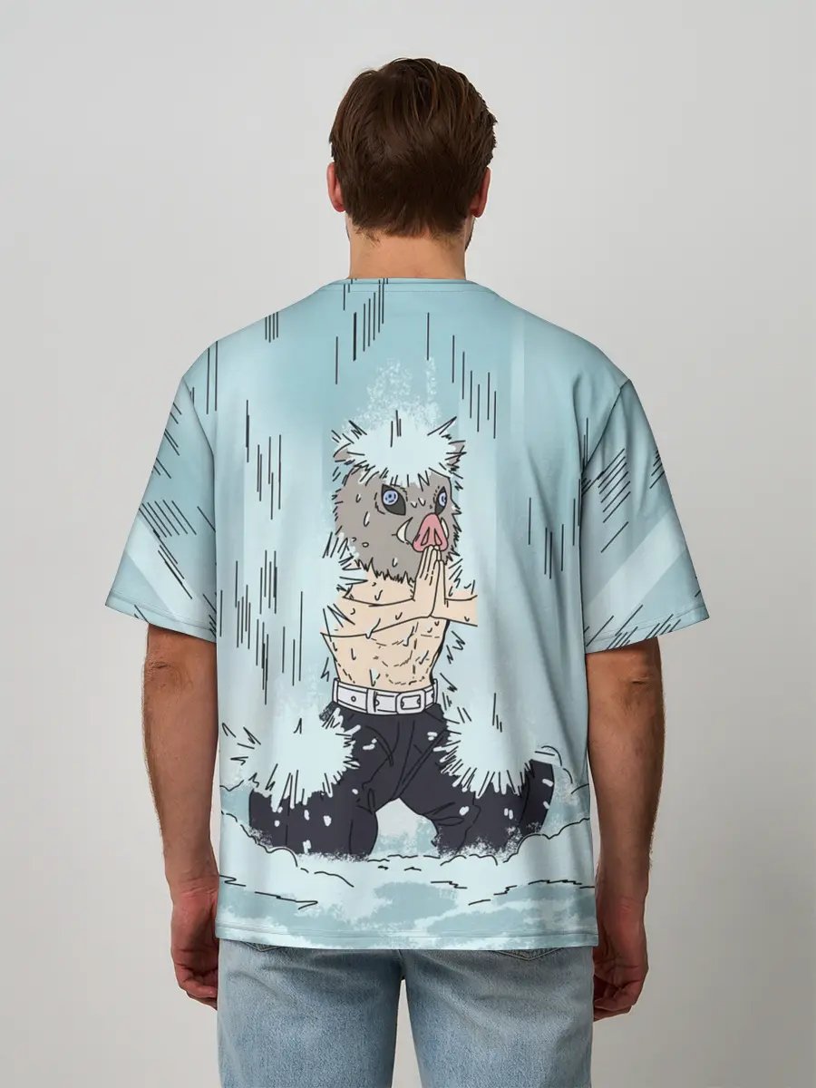 Мужская футболка оверсайз / МЕДИТАЦИЯ ИНОСКЕ