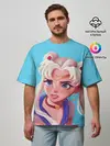 Мужская футболка оверсайз / Sailor Moon | Сейлор Мун