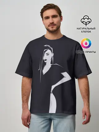 Мужская футболка оверсайз / Girl