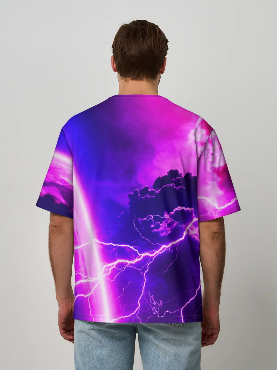 Мужская футболка оверсайз / Гроза