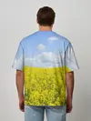 Мужская футболка оверсайз / Рапсовое поле