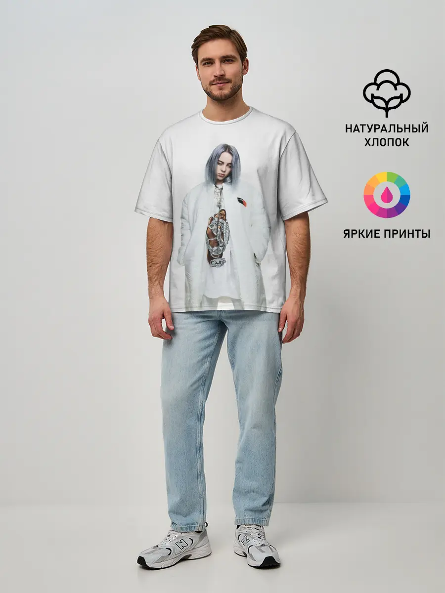 Мужская футболка оверсайз / BILLIE EILISH