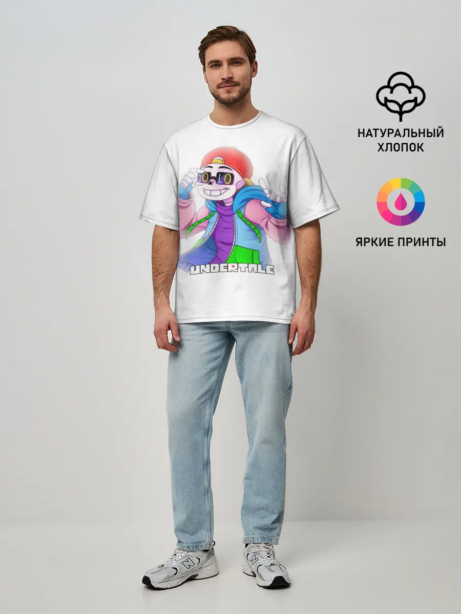 Мужская футболка оверсайз / UNDERTALE