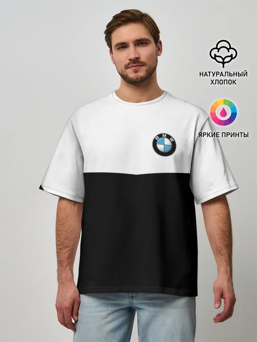 Мужская футболка оверсайз / BMW SPORT