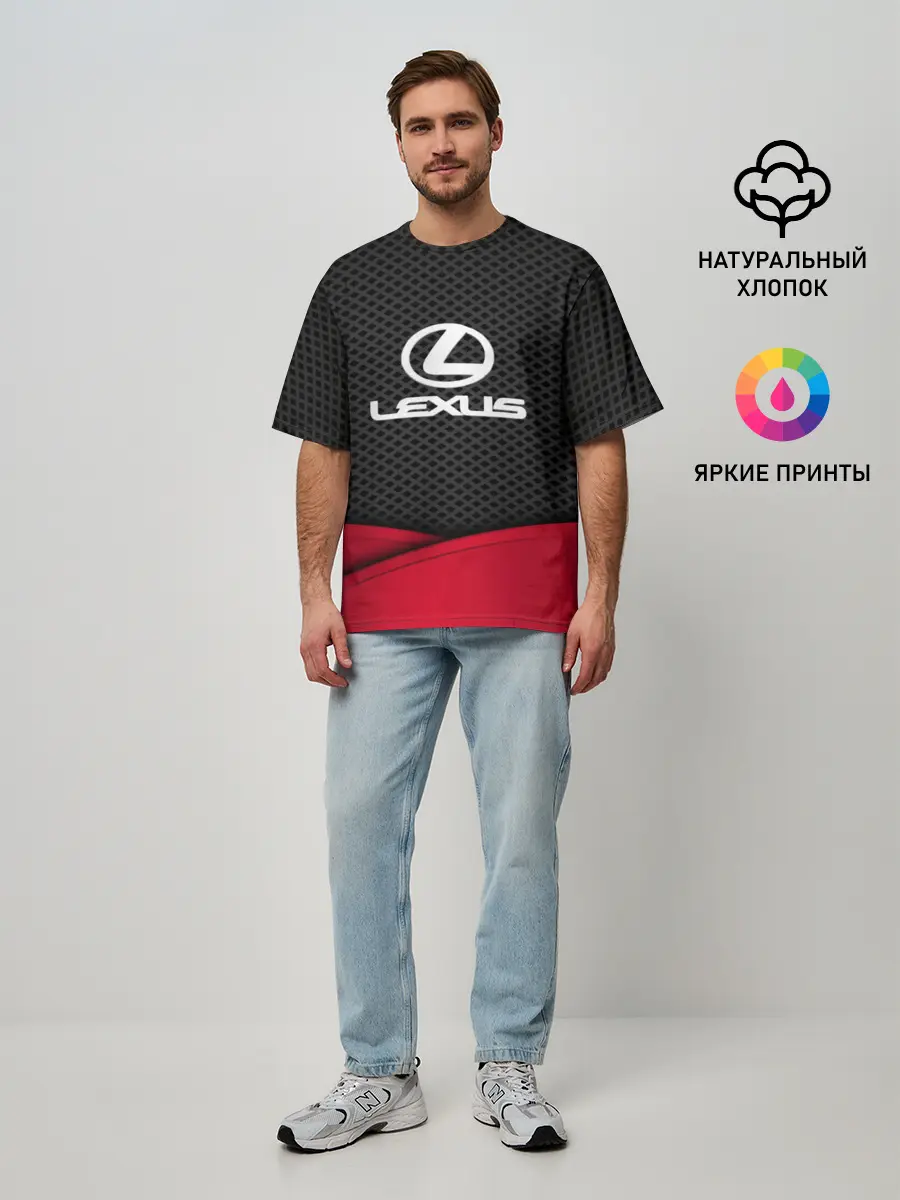 Мужская футболка оверсайз / LEXUS