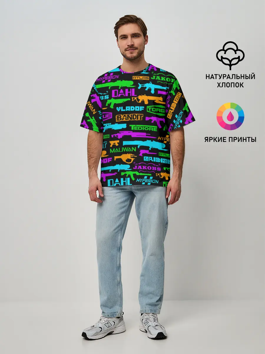 Мужская футболка оверсайз / BORDERLANDS 3