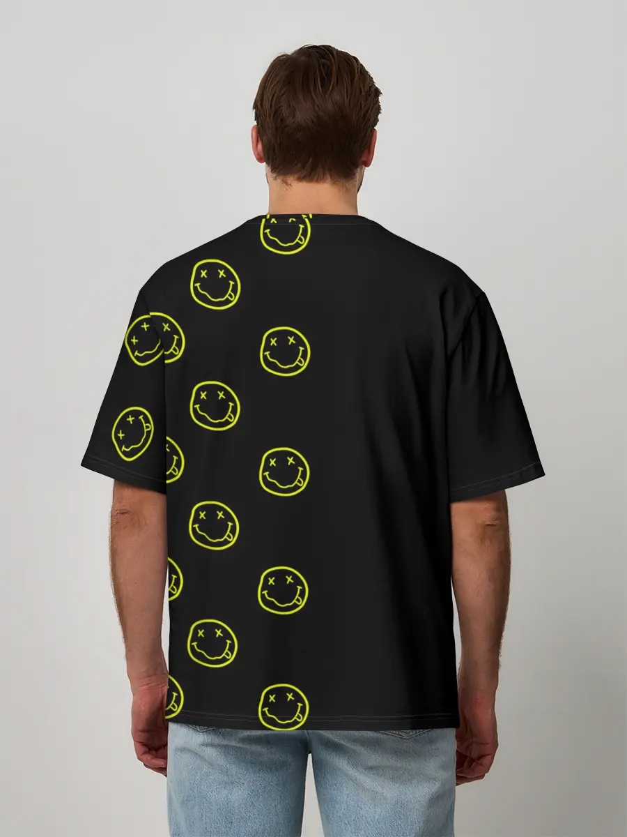 Мужская футболка оверсайз / Nirvana 2