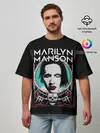 Мужская футболка оверсайз / Marilyn Manson - We are chaos