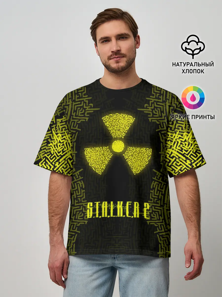 Мужская футболка оверсайз / Stalker