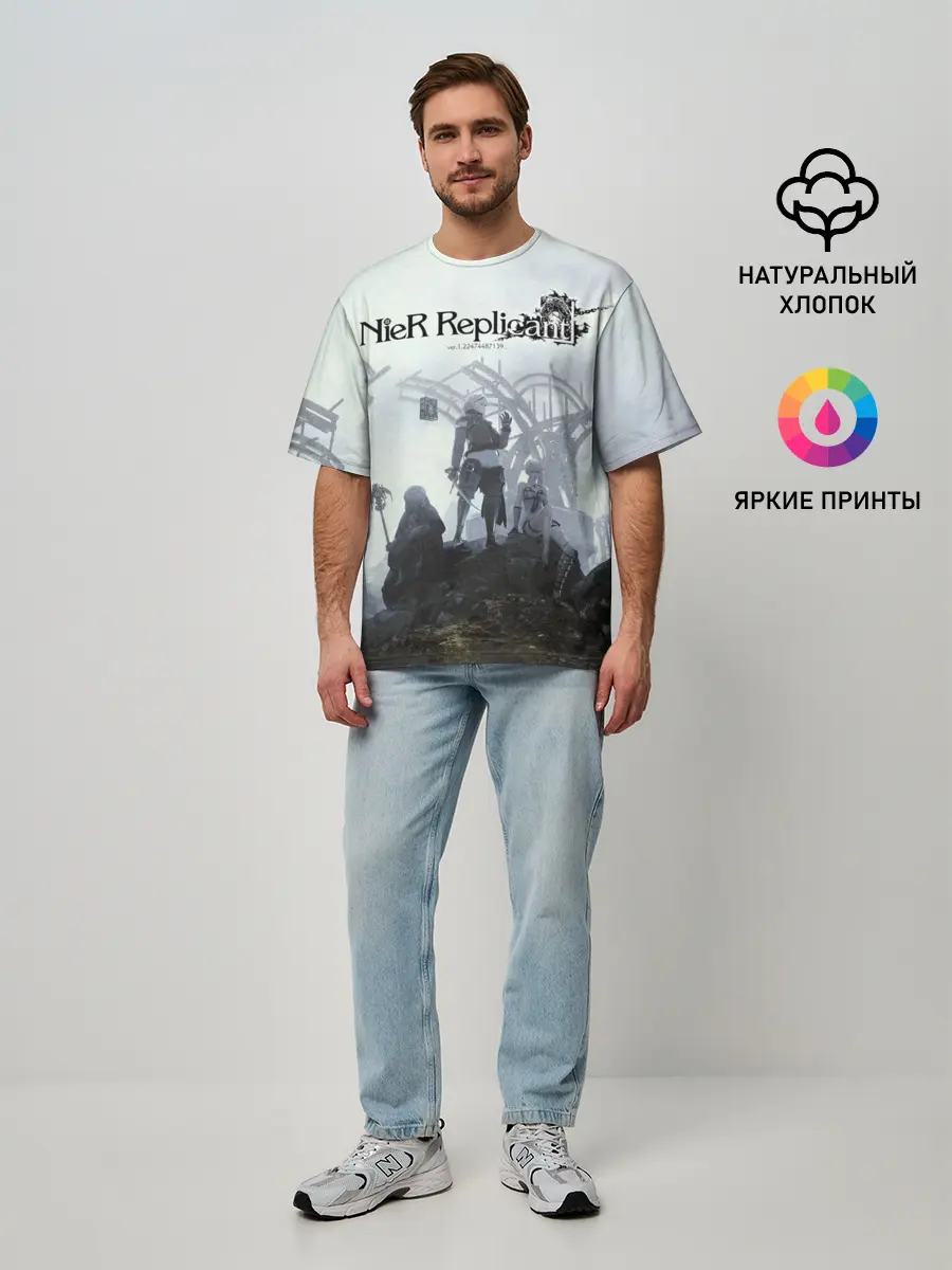 Мужская футболка оверсайз / NieR Replicant