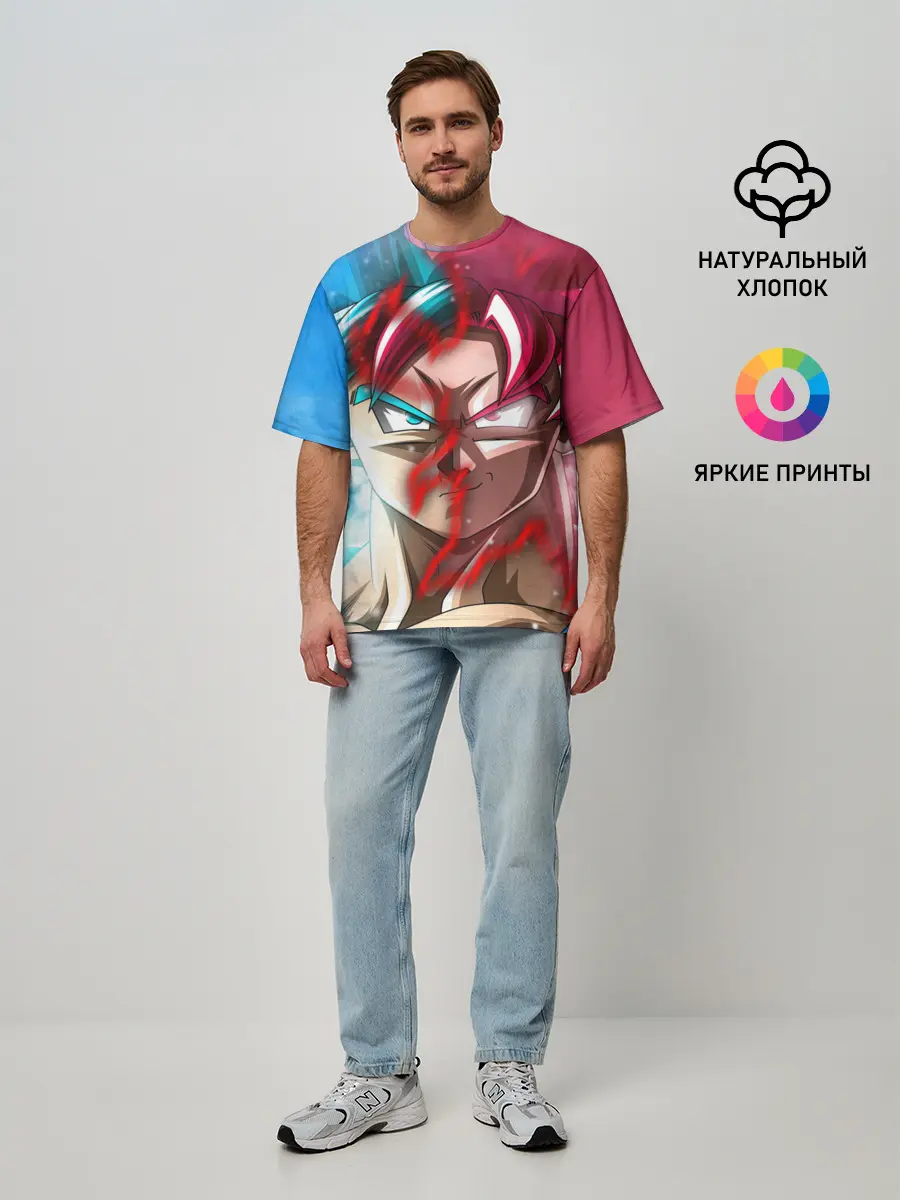 Мужская футболка оверсайз / Гохан